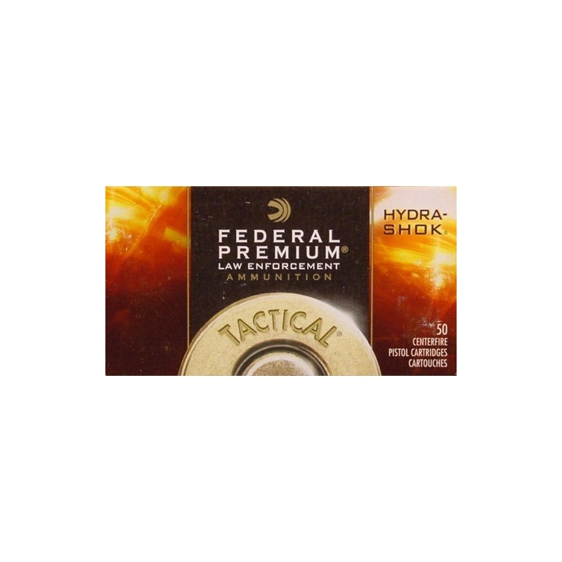 Federal Law Enforcement 38 Special Ammo 129 Grain +P Hydra-Shok Jacketed Hollow Point