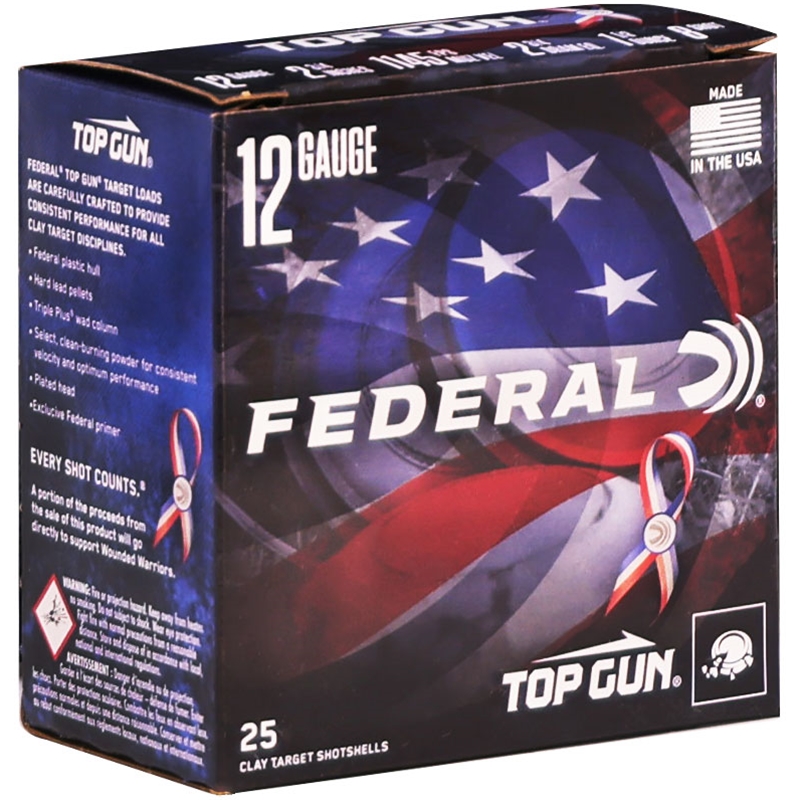 Federal Top Gun Wounded Warrior 12 Gauge Ammo 2-3/4