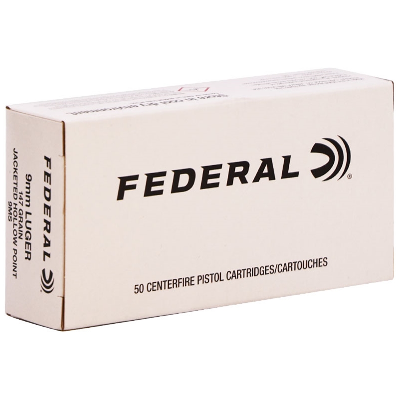 Federal Law Enforcement 9mm Ammo 147 Grain Subsonic Hi-Shok Jacketed Hollow Point - 9MS