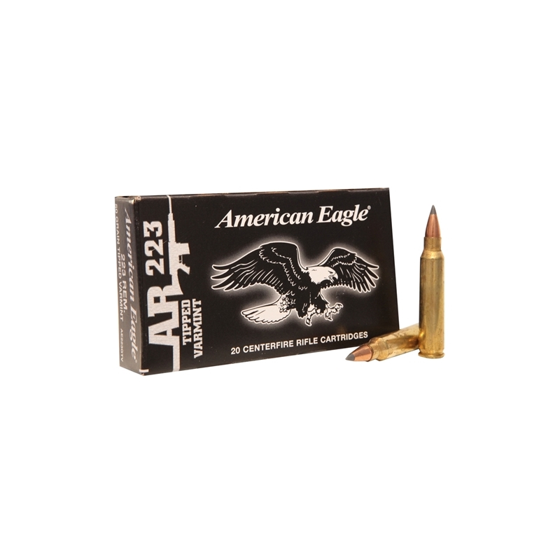 Federal American Eagle 223 Remington Ammo 50 Grain Tipped Varmint