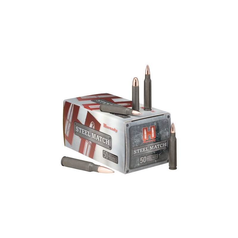 Hornady Steel Match 223 Remington Ammo 75 Grain Hollow Point Boat Tail