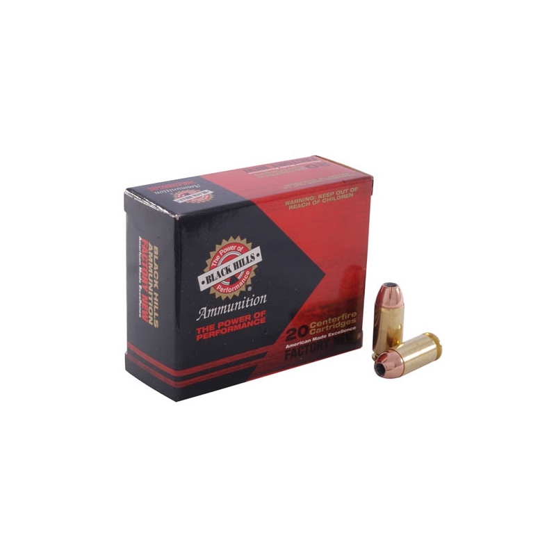 Black Hills 40 S&W Ammo 180 Grain Jacketed Hollow Point