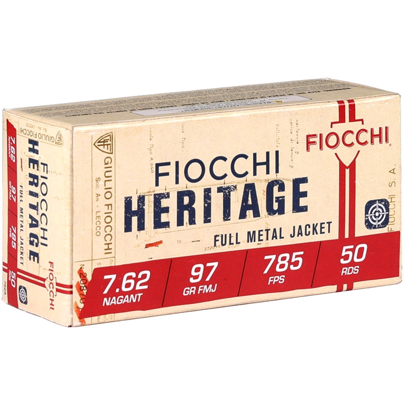 Fiocchi Shooting Dynamics 7.62 mm Russian Nagant Ammo 97 Grain Full Metal Jacket – 762A
