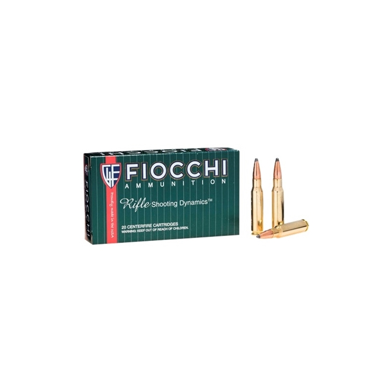 Fiocchi Shooting Dynamics 22-250 Remington Ammo 55 Grain Pointed Soft Point