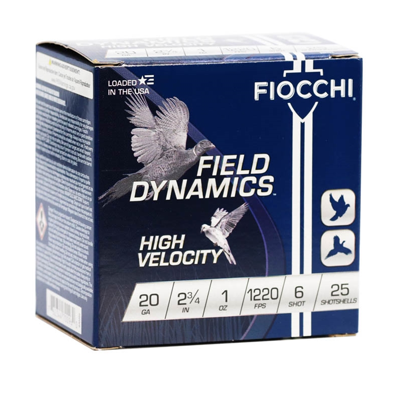 Fiocchi Field Dynamics High Velocity 20 Gauge Ammo 2-3/4