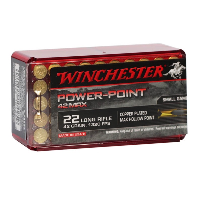 Winchester 42 Max 22 Long Rifle 42 Grain Max Hollow Point