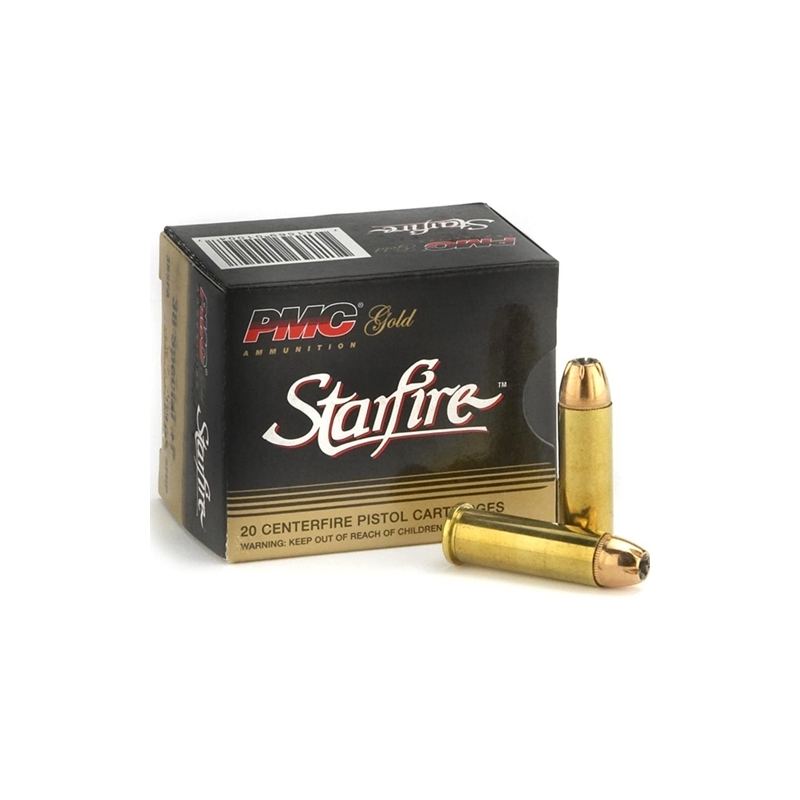 PMC Gold Starfire 38 Special Ammo 125 Grain +P Jacketed Hollow Point