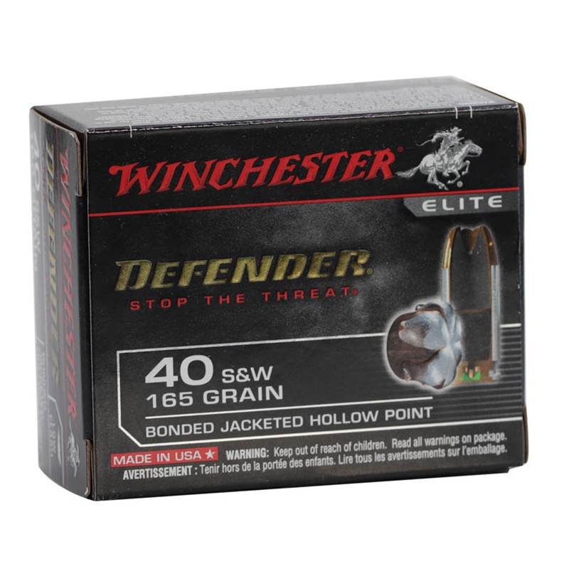 Winchester PDX1 40 S&W 165 Grain Bonded Jacketed Hollow Point