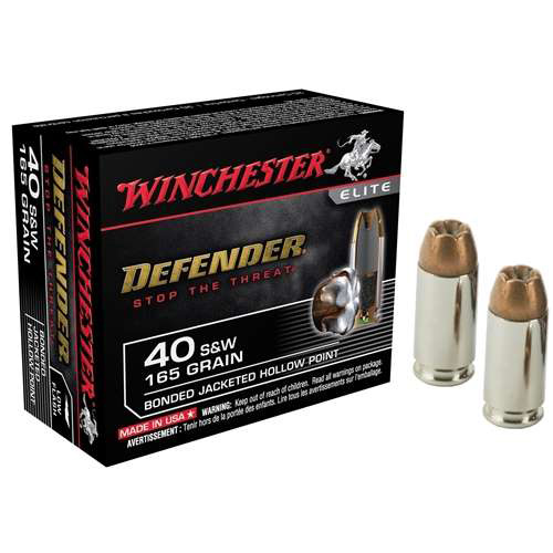 Winchester PDX1 40 S&W 165 Grain Bonded Jacketed Hollow Point