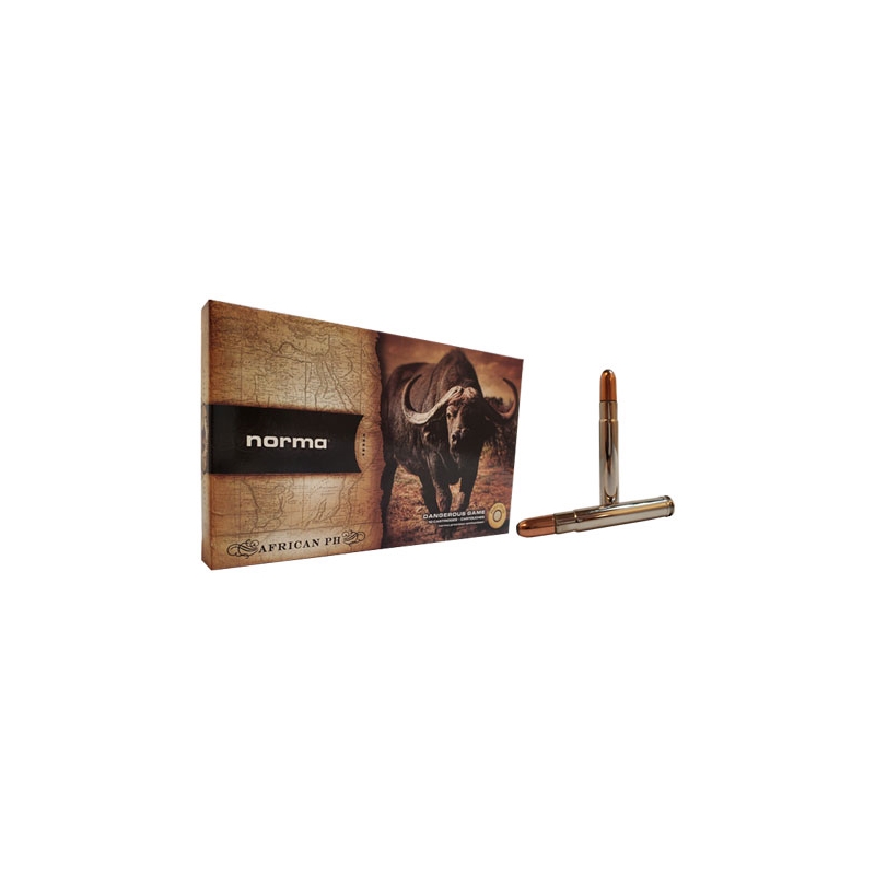 Norma African PH Ammo  416 Remington Magnum 450 Grain Woodleigh Weldcore Soft Nose