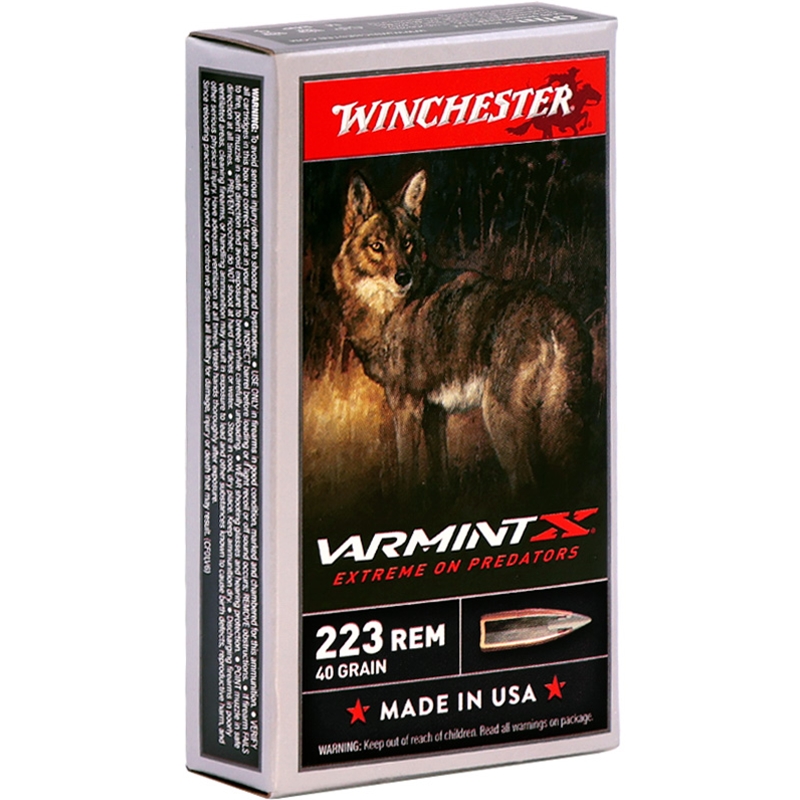 Winchester Varmint-X 223 Remington Ammunition 40 Grain Polymer Tip - X223P1