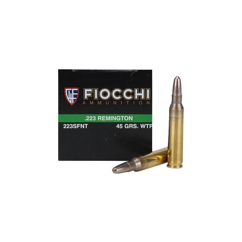 Fiocchi Frangible 223 Remington Ammo 45 Grain Sinterfire Wide Taper Point Lead-Free 