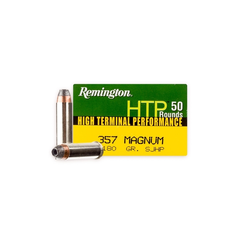 Remington HTP 357 Magnum Ammo 180 Grain Semi Jacketed Hollow Point