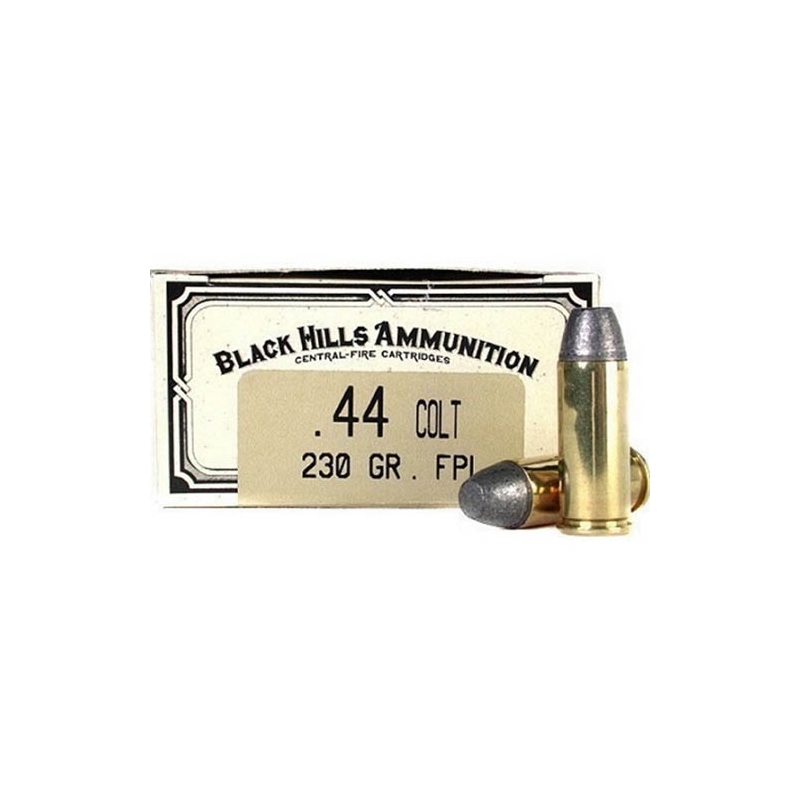Black Hills Cowboy Action 44 Colt Ammo 230 Grain Lead Flat Nose 