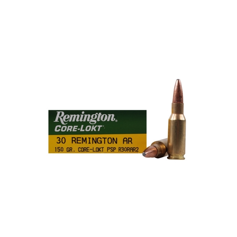 Remington Express 30 Remington AR Ammo 150 Grain Core-Lokt Pointed Soft Point