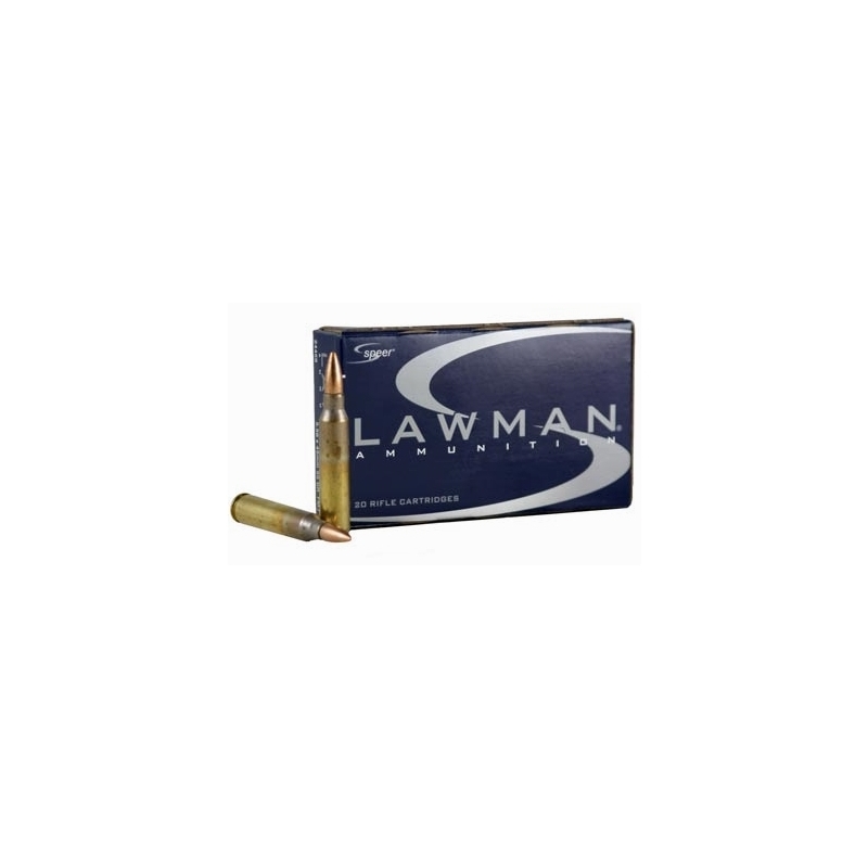 Speer Lawman 5.56x45mm Ammo 55 Grain Full Metal Jacket Boat Tail