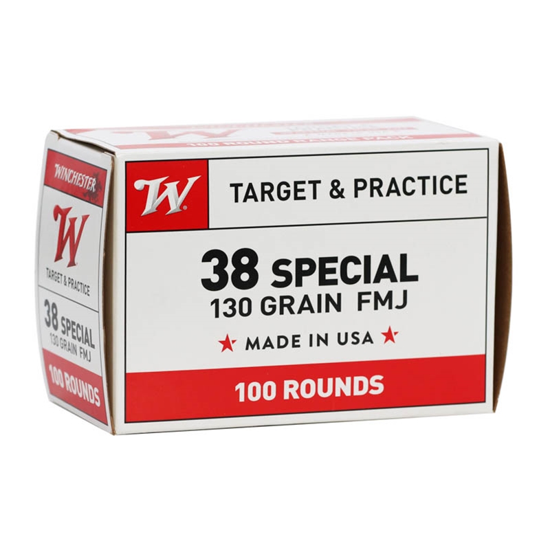 Winchester USA 38 Special 130 Grain Full Metal Jacket Value Pack