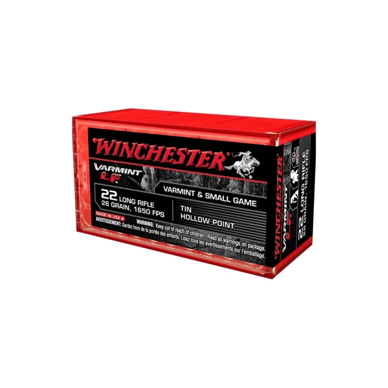 Winchester Super-X 22 Long Rifle 26 Grain Hollow Point Lead-Free