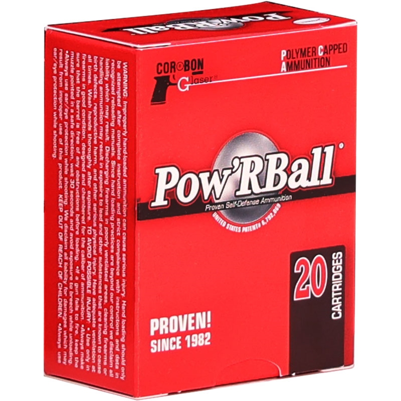 CorBon Pow'R Ball 45 ACP AUTO +P Ammo 165 Grain Jacketed Hollow Point PB4516520