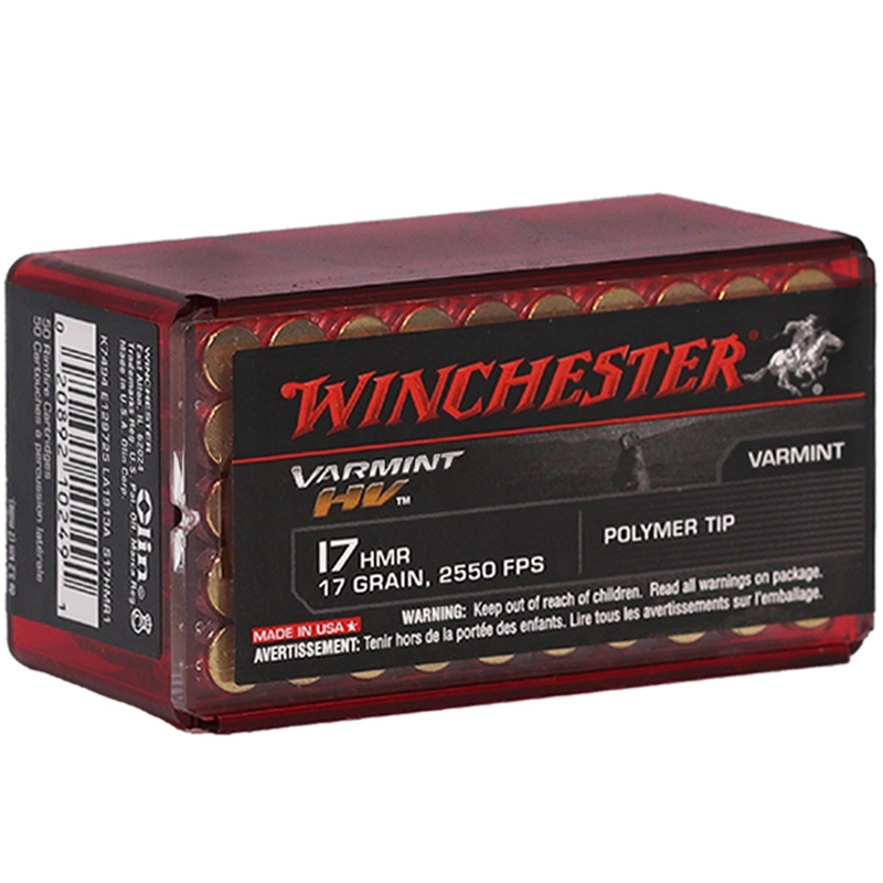 Winchester Varmint HV 17 HMR Ammunition 17 Grain V-Max - S17HMR1
