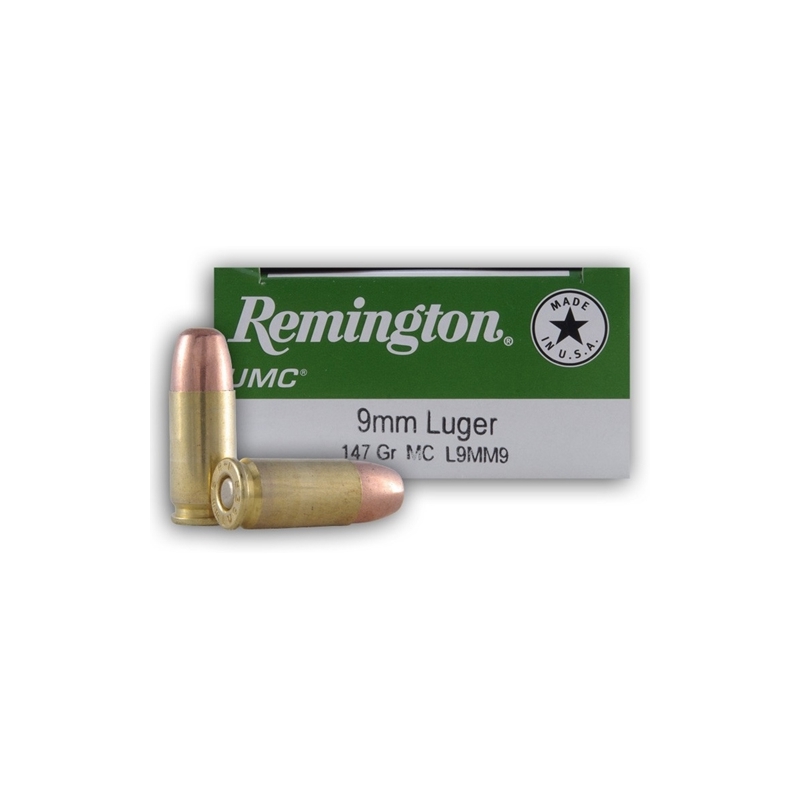 Remington Subsonic Silencer 9mm Luger Ammo 147 Grain Full Metal Jacket
