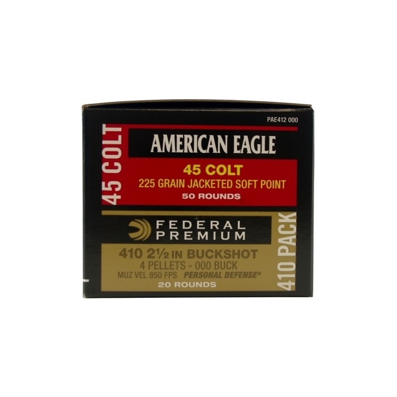 Federal American Eagle 45 Long Colt/ 410 Gauge Ammo Combo Pack