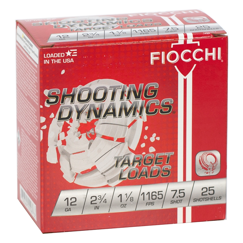 Fiocchi Shooting Dynamics Target Load 12 Gauge Ammo 2-3/4