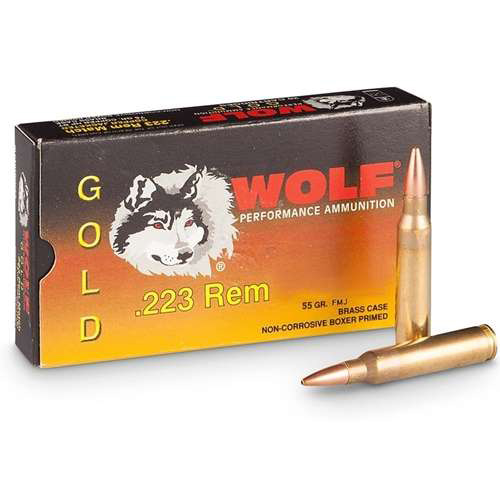 Wolf Gold 223 Remington Ammo 55 Grain Full Metal Jacket