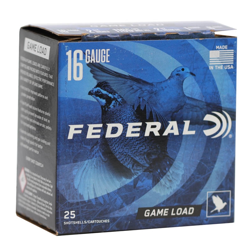 Federal Game Load 16 Gauge Ammo 2-3/4