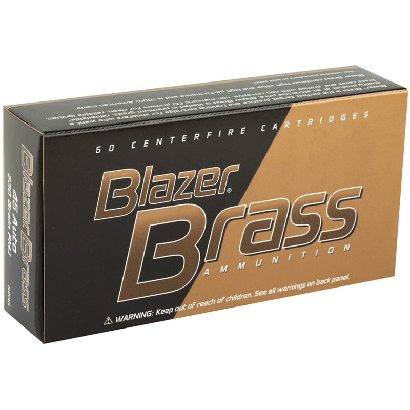 CCI Blazer Brass 45 ACP AUTO Ammunition 230 Grain Full Metal Jacket - 5230