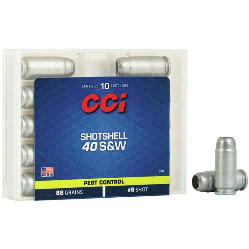 CCI Shotshell 40 S&W Ammo 88 Grain #9 Shot