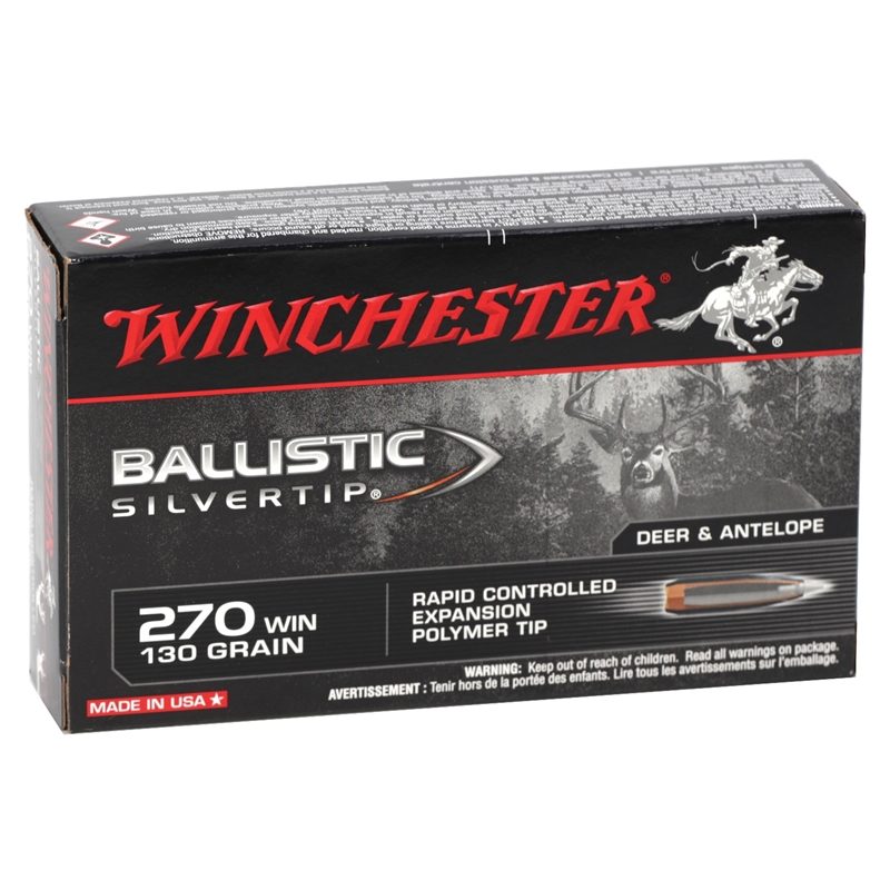 Winchester Supreme 270 Winchester 130 Grain Ballistic Silvertip