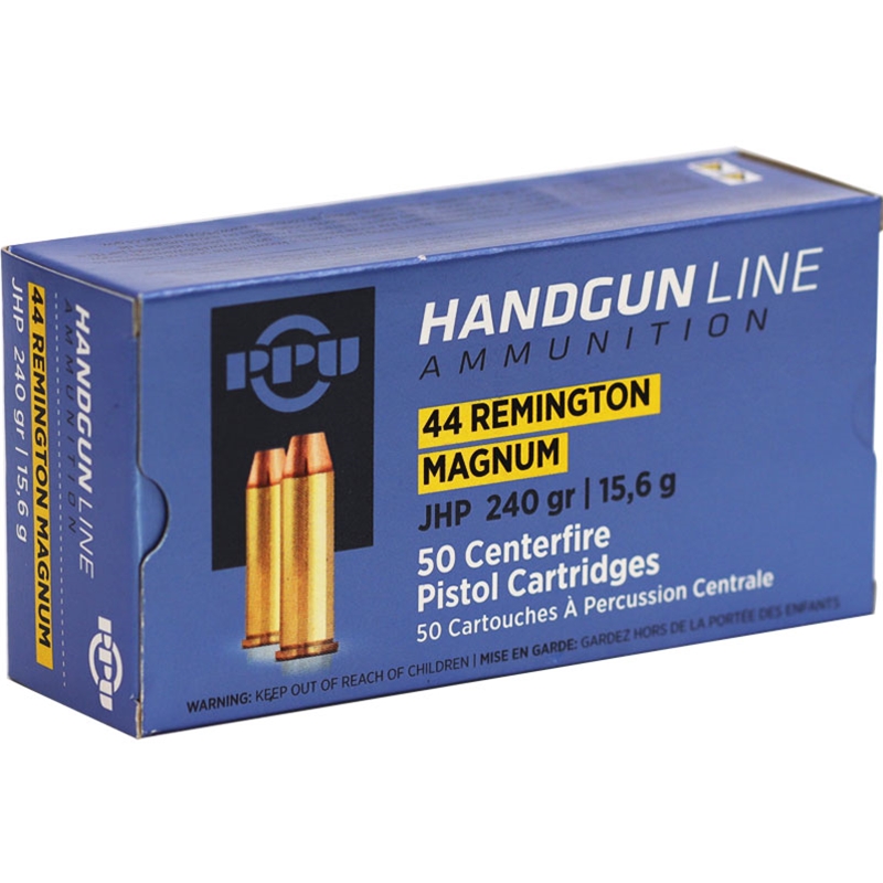 Prvi Partizan 44 Remington Magnum Ammunition 240 Grain Jacketed Hollow Point - PPH44MH