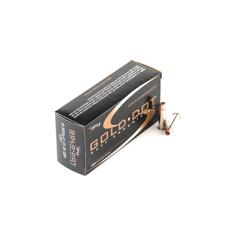 Speer Gold Dot LE Duty 38 Special Short Barrel Ammo 135 Grain +P Jacketed Hollow Point