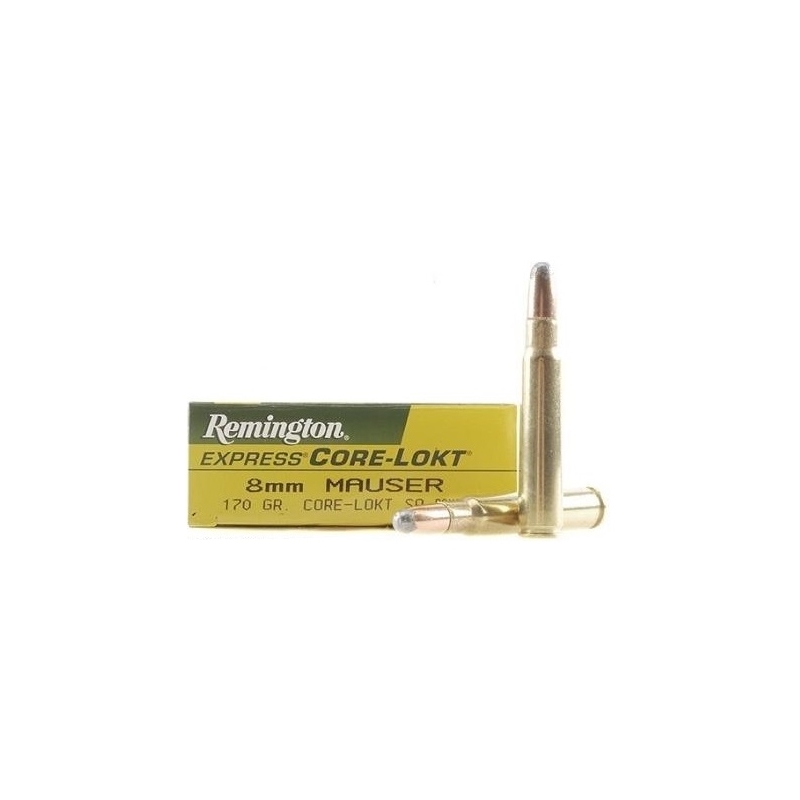 Remington Express 8mm Mauser Ammo 170 Grain Core-Lokt Soft Point 
