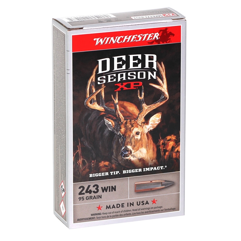 Winchester Deer Season XP 243 Winchester Ammo 95 Grain Extreme Point Polymer Tip
