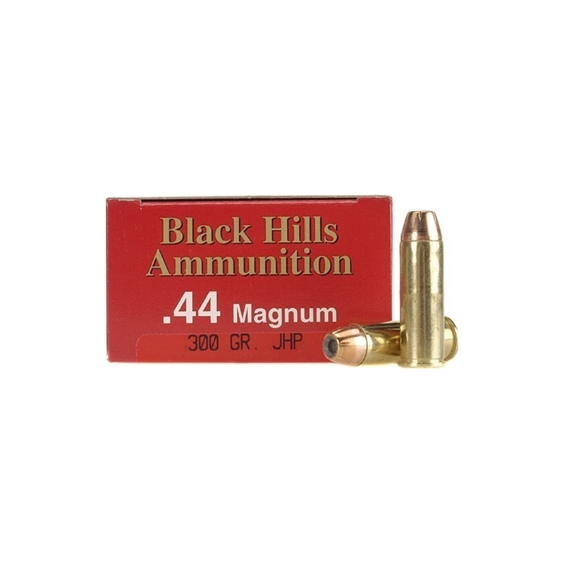 Black Hills 44 Remington Magnum Ammo 300 Grain Jacketed Hollow Point