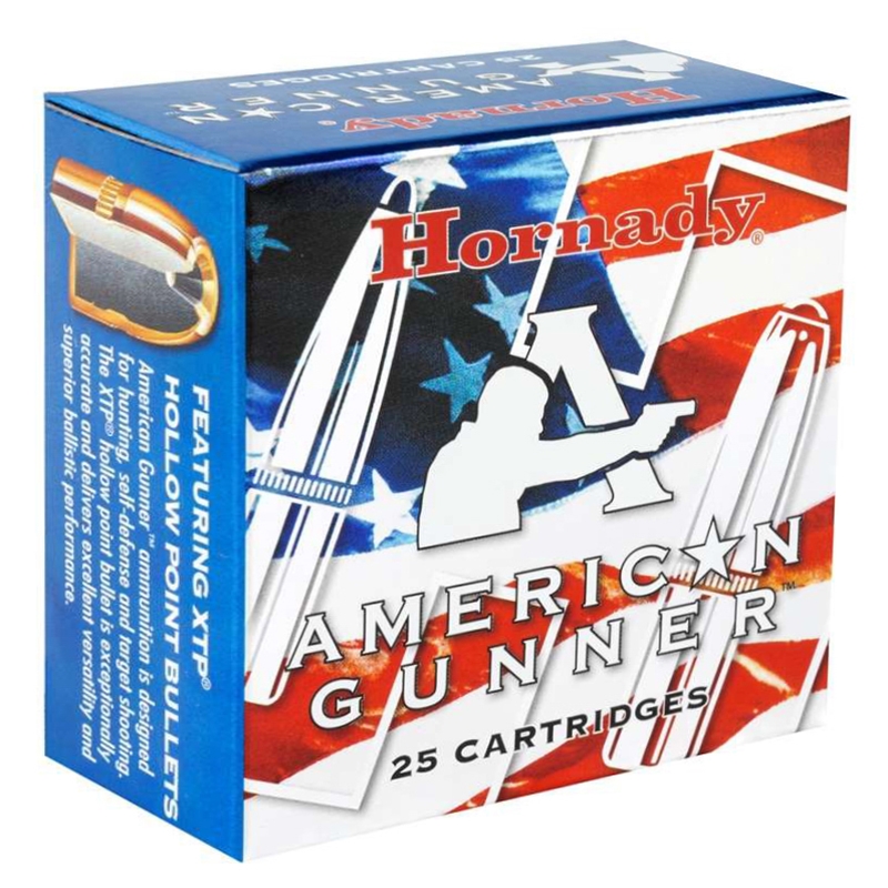 Hornady American Gunner 9mm Luger +P Ammo 124 Grain XTP Jacketed Hollow Point