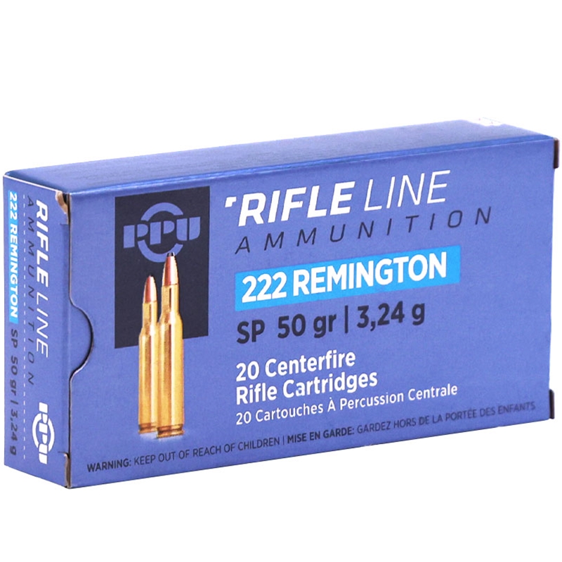 Prvi Partizan 222 Remington Ammo 50 Grain Soft Point - PP222