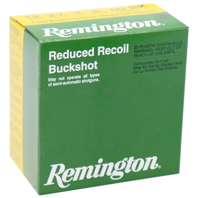 Remington Law Enforcement Reduced Recoil 12 Gauge Ammo 2-3/4