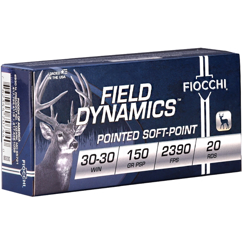 Fiocchi Field Dynamics 30-30 Winchester Ammo 150 Grain Soft Point - 3030B