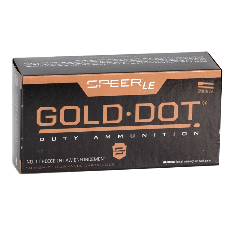Speer Gold Dot LE Duty 38 Special Ammunition 125 Grain Jacketed Hollow Point - 53722