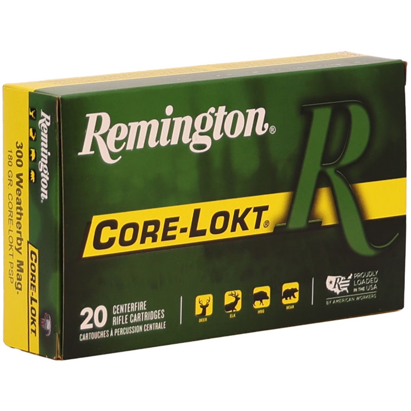 Remington Express 300 Weatherby Magnum Ammo 180 Grain Core-Lokt Pointed Soft Point - R300WB1