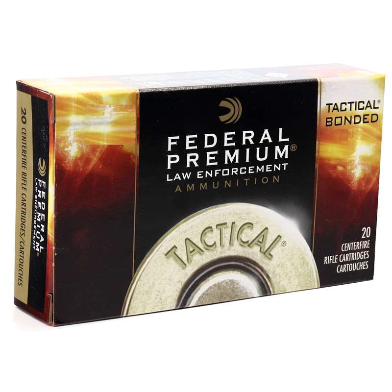 Federal Law Enforcement Tactical 308 Winchester Ammo 165 Grain Bonded Jacketed Soft Point
