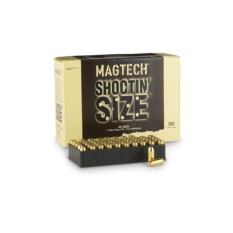 Magtech Shootin' Size 40 S&W Ammo 180 Grain Full Metal Jacket 300 Rounds 