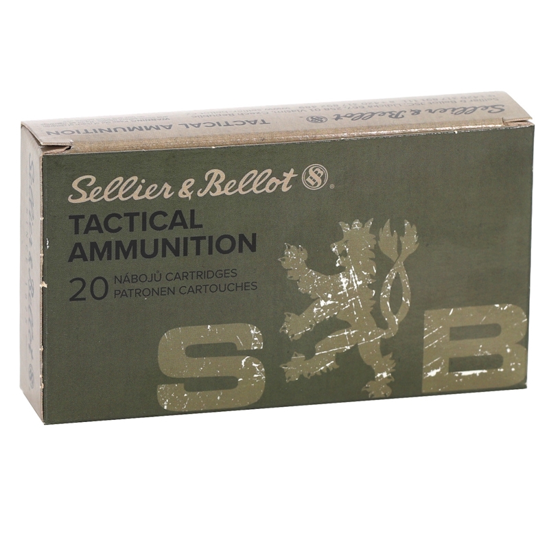 Sellier & Bellot 308 Winchester Ammo 180 Grain Full Metal Jacket
