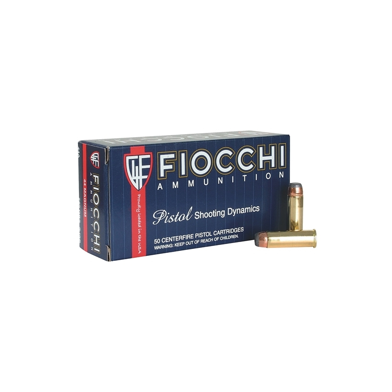 Fiocchi 44 Remington Magnum Ammo 240 Grain Jacketed Soft Point