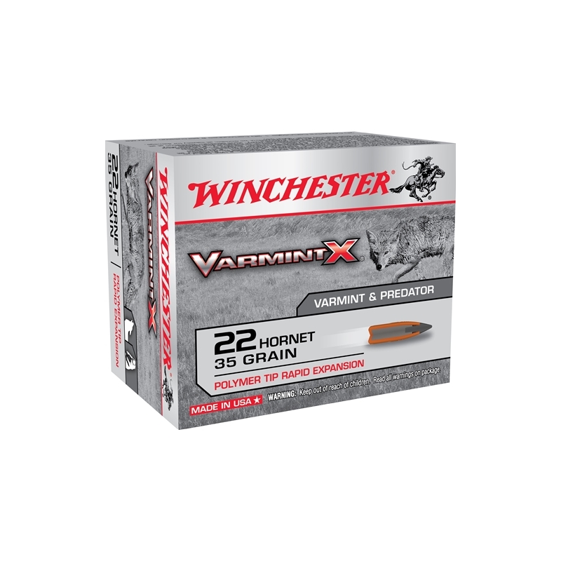 Winchester Varmint-X 22 Hornet 35 Grain Polymer Tip 