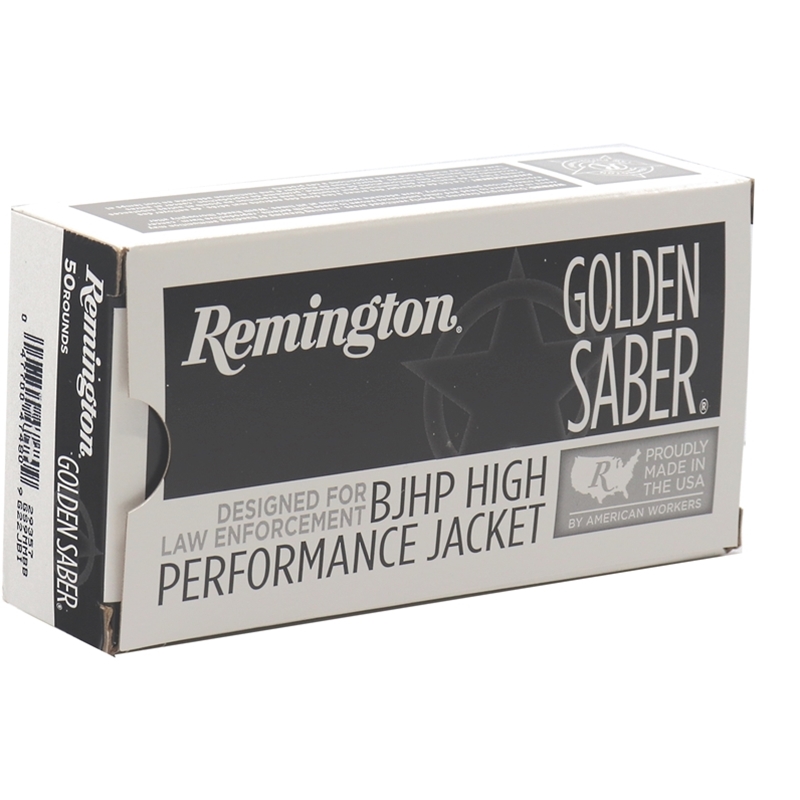 Remington Golden Saber 9mm Luger Ammo 124 Grain Brass Jacketed Hollow Point