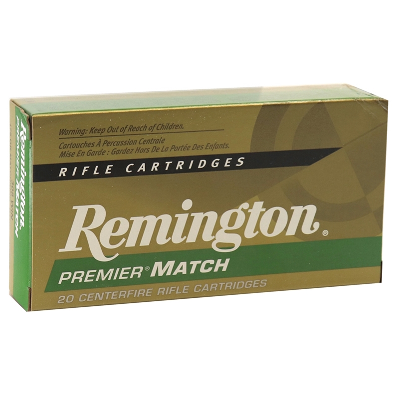 Remington Premier Match 308 Winchester Ammo 175 Grain Sierra MatchKing Boat Tail Hollow Point